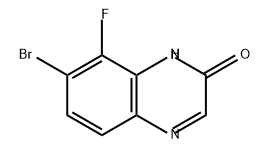 2(1H)-Quinoxalinone, 7-bromo-8-fluoro- Struktur