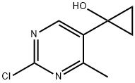 Cyclopropanol, 1-(2-chloro-4-methyl-5-pyrimidinyl)- Struktur