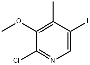 Pyridine, 2-chloro-5-iodo-3-methoxy-4-methyl- Struktur