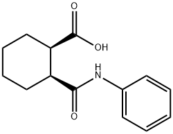 Cyclohexanecarboxylic acid, 2-[(phenylamino)carbonyl]-, (1R,2S)- Struktur