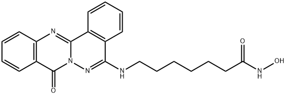 Heptanamide, N-hydroxy-7-[(8-oxo-8H-phthalazino[1,2-b]quinazolin-5-yl)amino]- Struktur