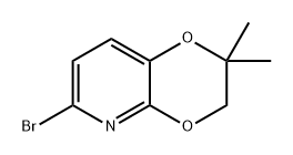 1,4-Dioxino[2,3-b]pyridine, 6-bromo-2,3-dihydro-2,2-dimethyl- Struktur