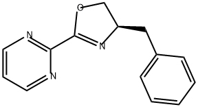 Pyrimidine, 2-[(4R)-4,5-dihydro-4-(phenylmethyl)-2-oxazolyl]- Struktur