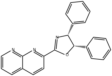 1,8-Naphthyridine, 2-[(4R,5S)-4,5-dihydro-4,5-diphenyl-2-oxazolyl]- Struktur