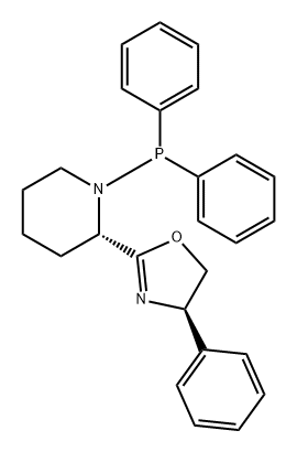 (R)-2-((S)-1-(Diphenylphosphanyl)piperidin-2-yl)-4-phenyl-4,5-dihydrooxazole Struktur