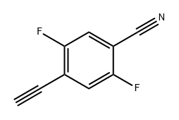 Benzonitrile, 4-ethynyl-2,5-difluoro- Struktur