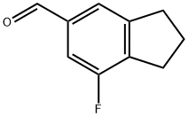 7-Fluoro-2,3-dihydro-1H-indene-5-carboxaldehyde Struktur