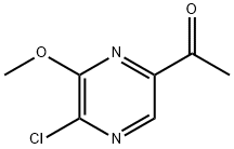 Ethanone, 1-(5-chloro-6-methoxy-2-pyrazinyl)- Struktur