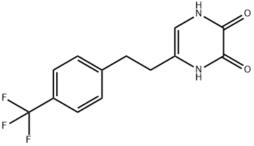 2,3-Pyrazinedione, 1,4-dihydro-5-[2-[4-(trifluoromethyl)phenyl]ethyl]- Struktur