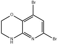 2H-Pyrido[3,2-b]-1,4-oxazine, 6,8-dibromo-3,4-dihydro- Struktur