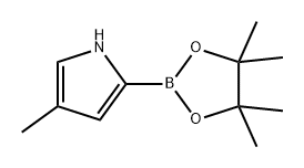 1H-Pyrrole, 4-methyl-2-(4,4,5,5-tetramethyl-1,3,2-dioxaborolan-2-yl)- Struktur