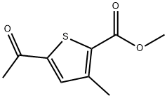 2-Thiophenecarboxylic acid, 5-acetyl-3-methyl-, methyl ester Struktur