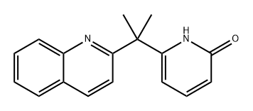 2(1H)-Pyridinone, 6-[1-methyl-1-(2-quinolinyl)ethyl]- Struktur