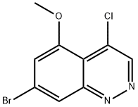 Cinnoline, 7-bromo-4-chloro-5-methoxy- Struktur