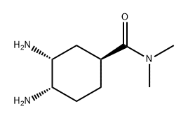 Cyclohexanecarboxamide, 3,4-diamino-N,N-dimethyl-, (1S,3R,4S)- Struktur