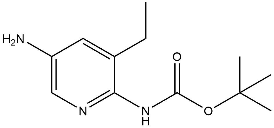 tert-Butyl (5-amino-3-ethylpyridin-2-yl)carbamate Struktur