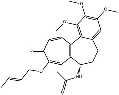 Acetamide, N-[(7S)-9-[(2E)-2-buten-1-yloxy]-5,6,7,10-tetrahydro-1,2,3-trimethoxy-10-oxobenzo[a]heptalen-7-yl]- Struktur