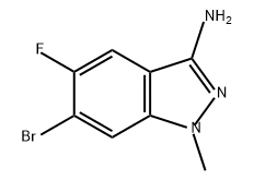 1H-Indazol-3-amine, 6-bromo-5-fluoro-1-methyl- Struktur