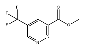 3-Pyridazinecarboxylic acid, 5-(trifluoromethyl)-, methyl ester Struktur