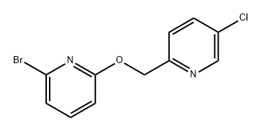 Pyridine, 2-[[(6-bromo-2-pyridinyl)oxy]methyl]-5-chloro- Struktur