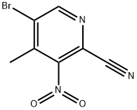 5-bromo-4-methyl-3-nitropicolinonitrile Struktur