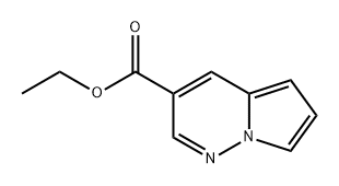 Pyrrolo[1,2-b]pyridazine-3-carboxylic acid, ethyl ester Struktur