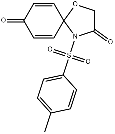 1-Oxa-4-azaspiro[4.5]deca-6,9-diene-3,8-dione, 4-[(4-methylphenyl)sulfonyl]- Struktur