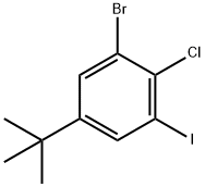 Benzene, 1-bromo-2-chloro-5-(1,1-dimethylethyl)-3-iodo- Struktur