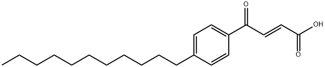 2-Butenoic acid, 4-oxo-4-(4-undecylphenyl)-, (2E)- Struktur