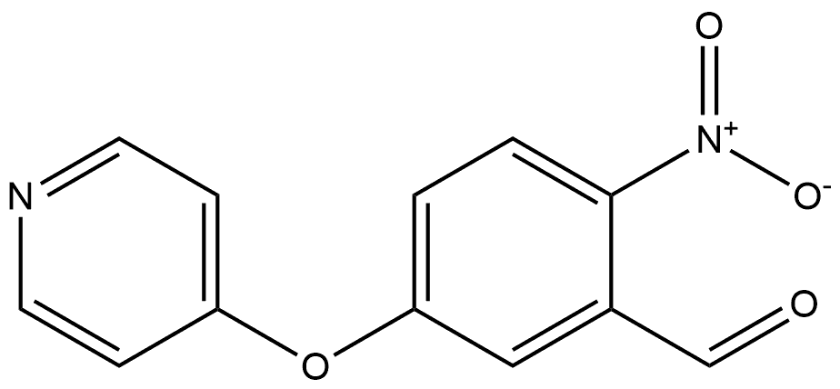 2-nitro-5-(pyridin-4-yloxy)benzaldehyde Struktur