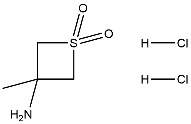 3-amino-3-methylthietane 1,1-dioxide dihydrochloride Struktur