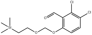 Benzaldehyde, 2,3-dichloro-6-[[2-(trimethylsilyl)ethoxy]methoxy]- Struktur