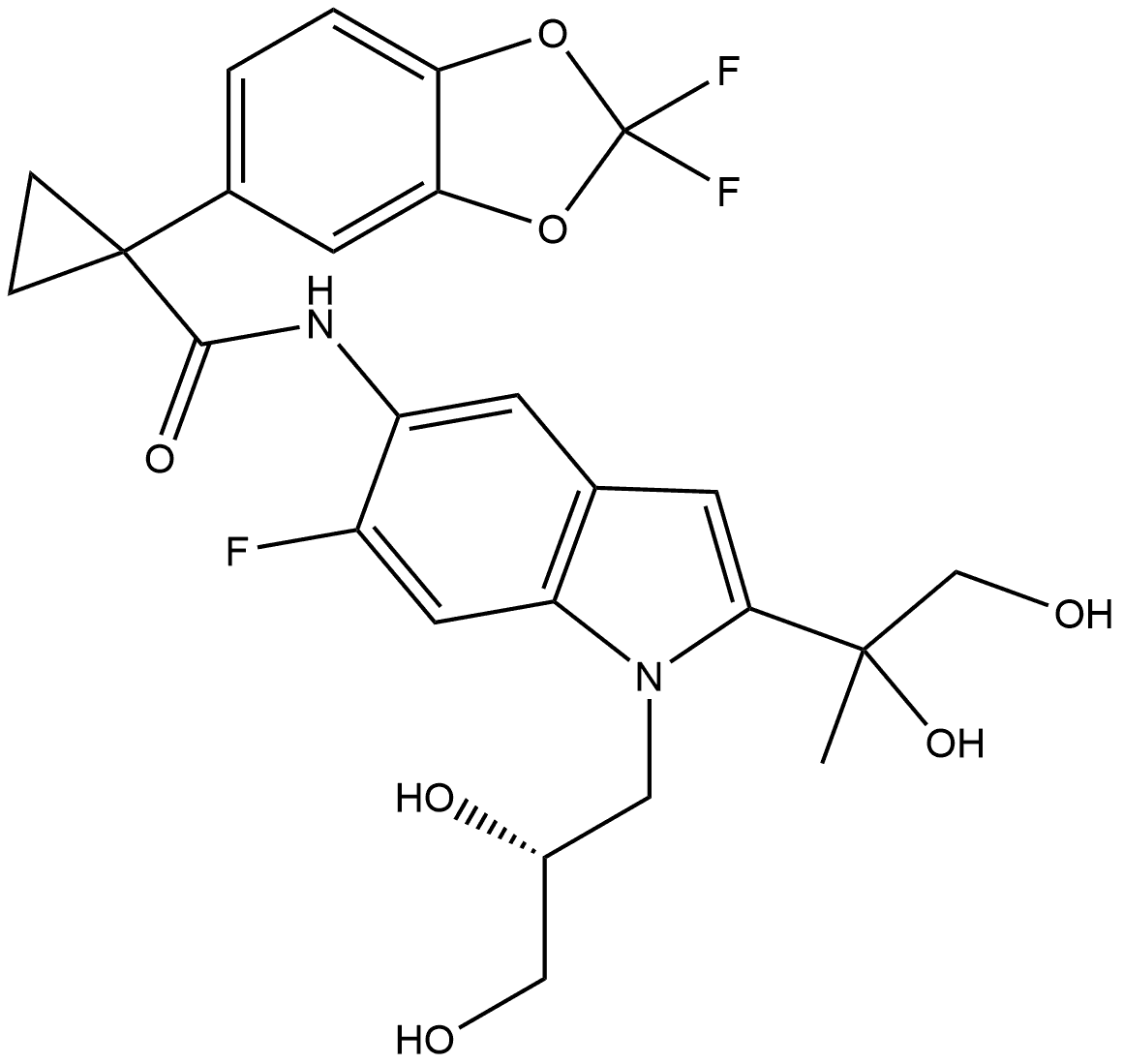 Tezacaftor Impurity 25 Struktur