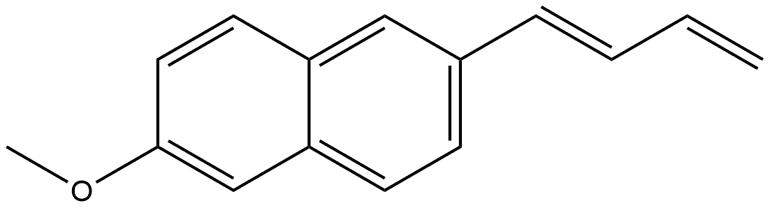 (E)-2-(buta-1,3-dien-1-yl)-6-methoxynaphthalene Struktur