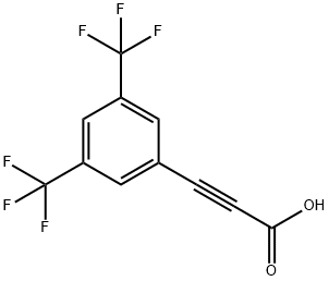 2-Propynoic acid, 3-[3,5-bis(trifluoromethyl)phenyl]- Struktur