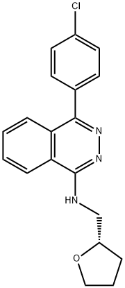 4-(4-Chlorophenyl)-N-[[(2S)-tetrahydro-2-furanyl]methyl]-1-phthalazinamine Struktur