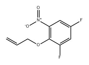 Benzene, 1,5-difluoro-3-nitro-2-(2-propen-1-yloxy)- Struktur