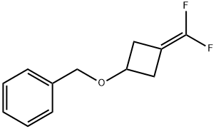 Benzene, [[[3-(difluoromethylene)cyclobutyl]oxy]methyl]- Struktur