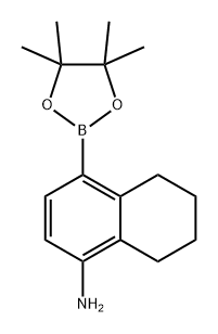 1-Naphthalenamine, 5,6,7,8-tetrahydro-4-(4,4,5,5-tetramethyl-1,3,2-dioxaborolan-2-yl)- Struktur