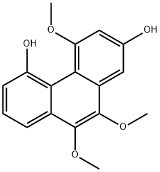 2,5-Phenanthrenediol, 4,9,10-trimethoxy- Struktur