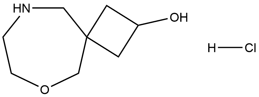 6-Oxa-9-azaspiro[3.6]decan-2-ol, hydrochloride (1:1) Struktur