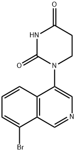 2,4(1H,3H)-Pyrimidinedione, 1-(8-bromo-4-isoquinolinyl)dihydro- Struktur