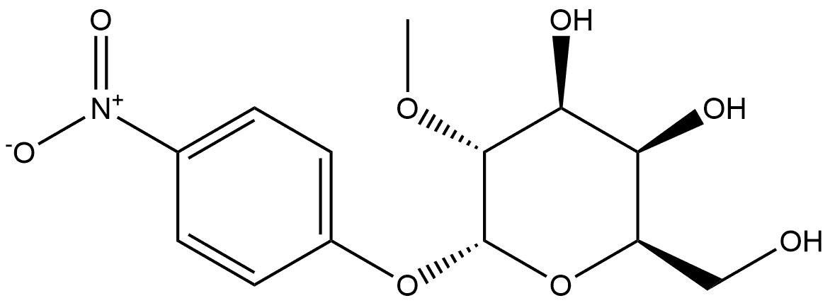 α-D-Galactopyranoside, 4-nitrophenyl 2-O-methyl- Struktur