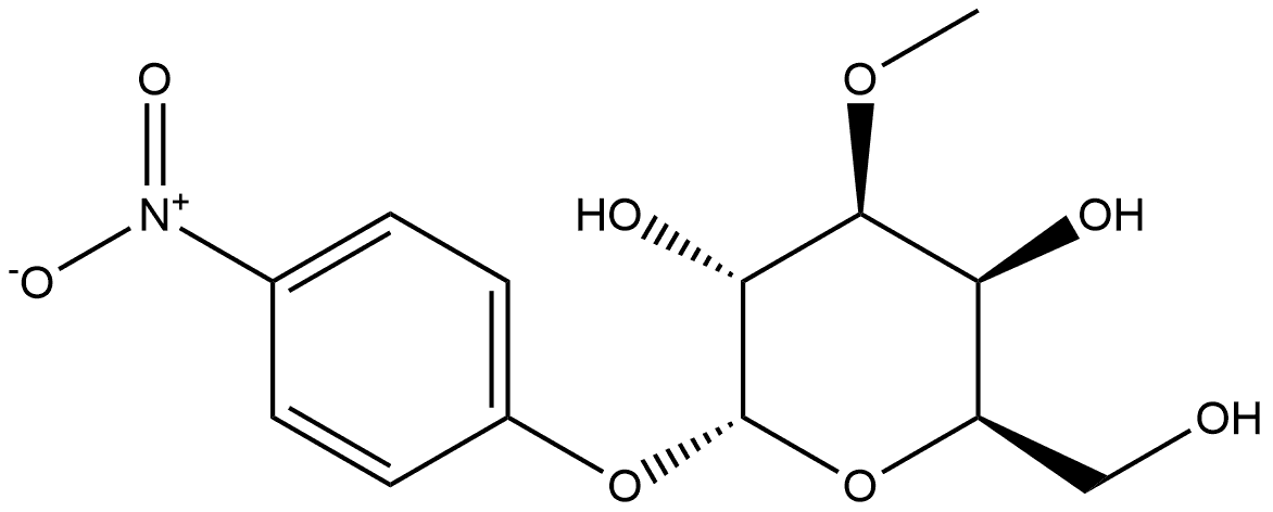 α-D-Galactopyranoside, 4-nitrophenyl 3-O-methyl- Struktur