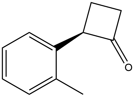 (R)-2-(2-Methylphenyl)cyclobutanone Struktur