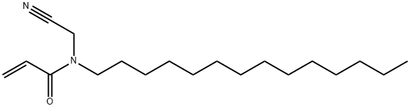 N-(Cyanomethyl)-N-tetradecyl-2-propenamide Struktur