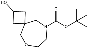 6-Oxa-9-azaspiro[3.6]decane-9-carboxylic acid, 2-hydroxy-, 1,1-dimethylethyl ester Struktur