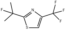 Thiazole, 2-(1-fluoro-1-methylethyl)-4-(trifluoromethyl)- Struktur