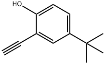 4-(1,1-Dimethylethyl)-2-ethynylphenol Struktur