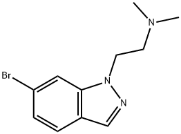 1H-Indazole-1-ethanamine, 6-bromo-N,N-dimethyl- Structure